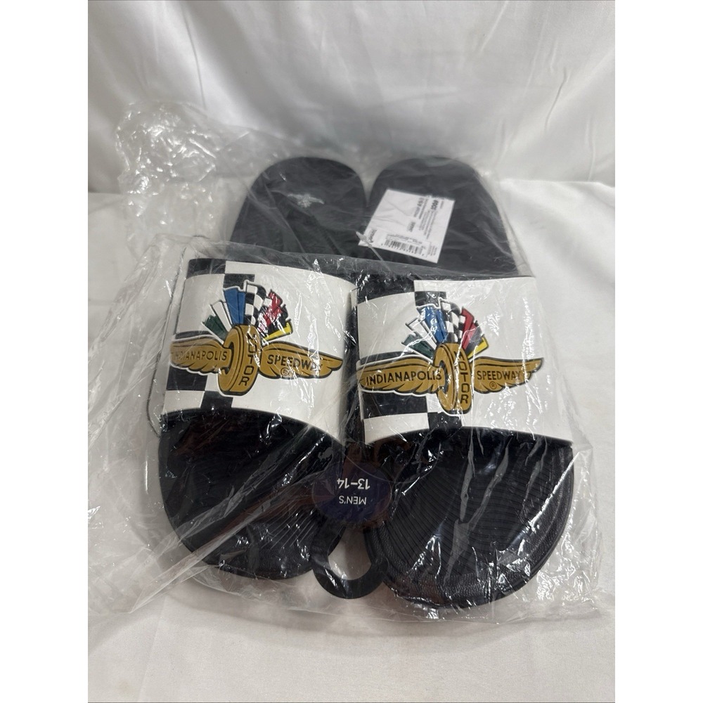 Indianapolis Motor Speedway Slides Mens Size XL 13/14 Flip Flops